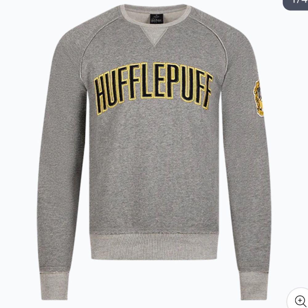 Harry Potter Wizarding World Universal Hufflepuff Crew Neck Sweatshirt Size M